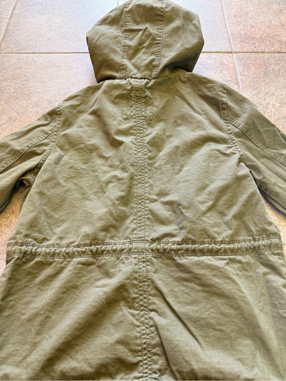Prince & Fox Olive Green Utility Jacket Size Medium 100% Cotton - Picture 7 of 7